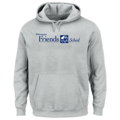  Extended Heather Grey Hoodie - Primary Mark - Plus