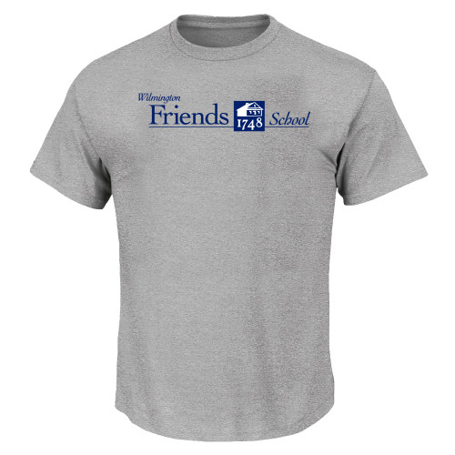  Tall Heather Grey T Shirt - Primary Mark - Plus