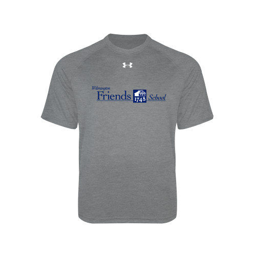  Under Armour Youth Grey Tech Tee - Primary Mark
