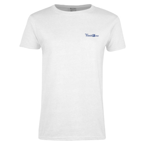  Womens White Short Sleeve Tee - Primary Mark