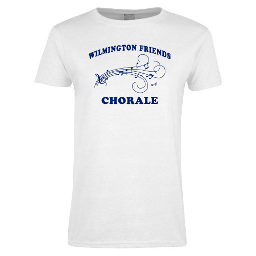  Womens White Short Sleeve Tee - Chorale