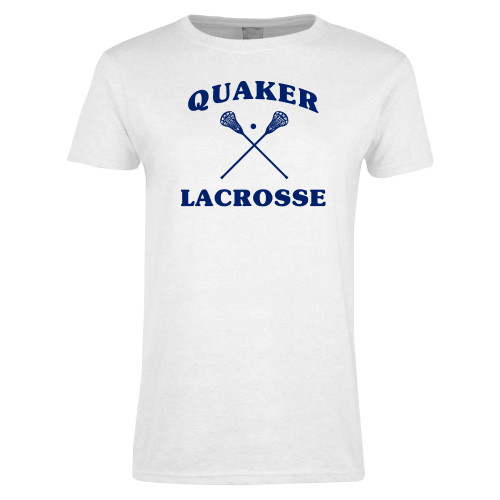  Womens White Short Sleeve Tee - Lacrosse