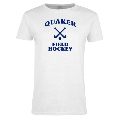  Womens White Short Sleeve Tee - Field Hockey