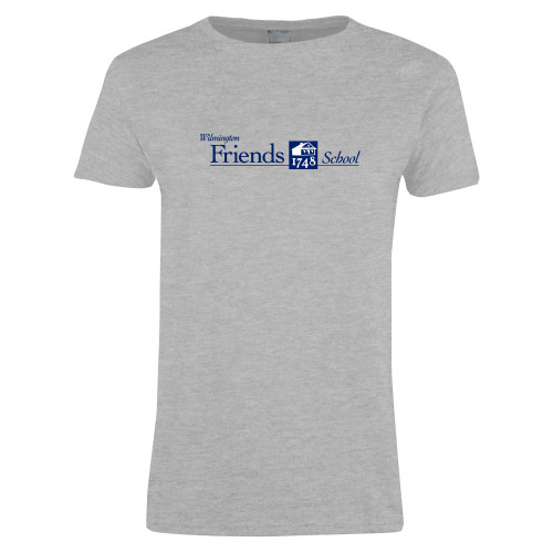  Womens Grey Short Sleeve Tee - Primary Mark