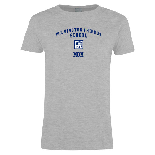  Womens Grey Short Sleeve Tee - Mom