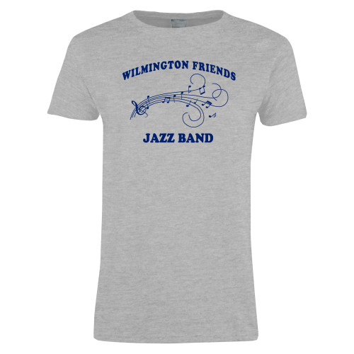  Womens Grey Short Sleeve Tee - Jazz Band