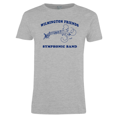  Womens Grey Short Sleeve Tee - Symphonic Band