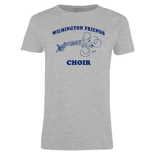  Womens Grey Short Sleeve Tee - Choir