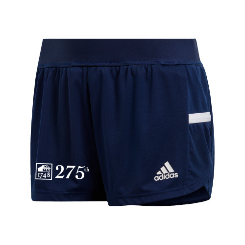  Adidas Womens Navy Split Short - 275th Anniversary  Horizontal Logo