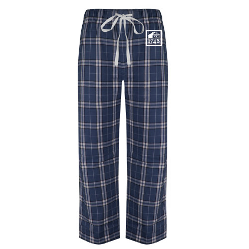  Navy/White Flannel Pajama Pant - Wilmington 1748