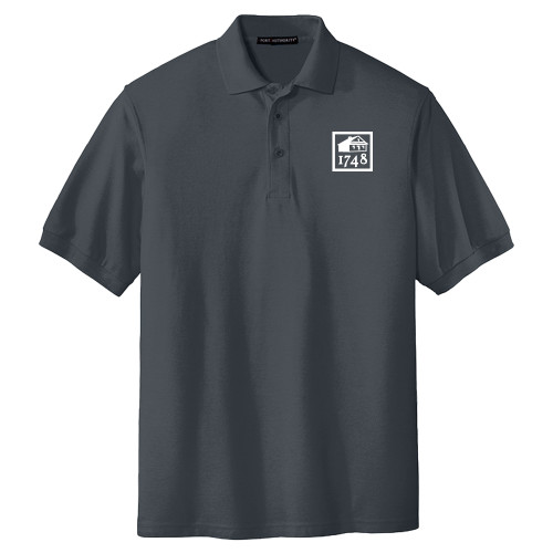  Extended Charcoal Silk Touch Polo - Wilmington 1748 - Plus