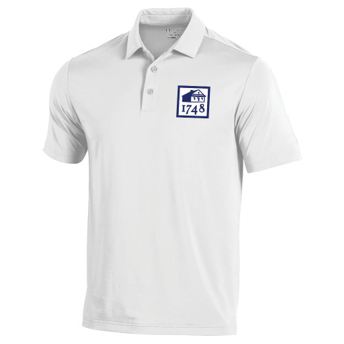  Under Armour White Performance Polo - Wilmington 1748