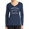 Thumbnail image for  Womens Navy Performance Long Sleeve V Neck Shirt
