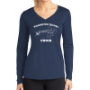 Thumbnail image for  Womens Navy Performance Long Sleeve V Neck Shirt