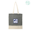 Thumbnail image for  Split Recycled Black Cotton Twill Convention Tote
