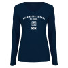 Thumbnail image for  Womens Navy Long Sleeve V Neck Tee
