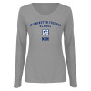 Thumbnail image for  Womens Grey Long Sleeve V Neck Tee 