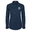 Thumbnail image for  Womens Navy Twill Button Down Long Sleeve 