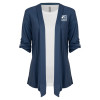 Thumbnail image for  Womens Navy Drape Front Cardigan Sweater 