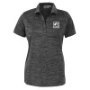 Thumbnail image for  Womens Charcoal Honeycomb Jacquard Polo