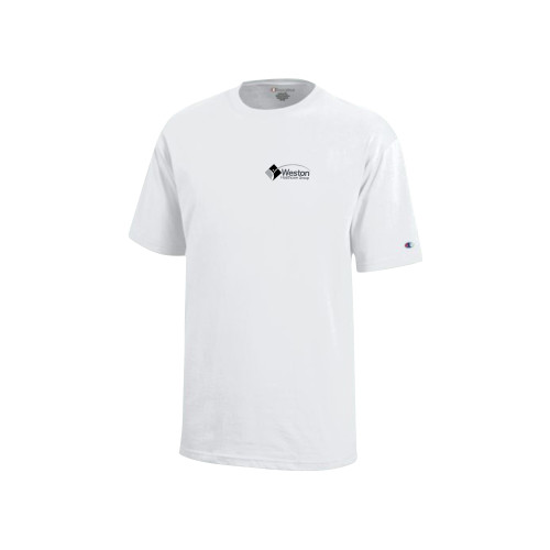 Champion Youth White Short Sleeve Tee-Weston Healthcare