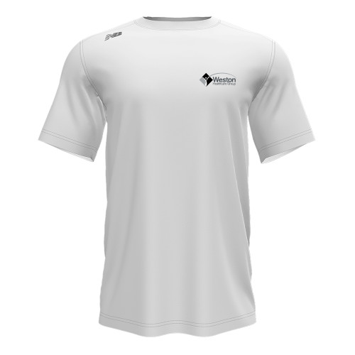New Balance White Short Sleeve Tech Tee-Weston Healthcare