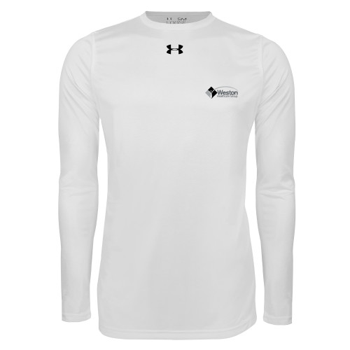 Under Armour White Long Sleeve Tech Tee-Weston Healthcare
