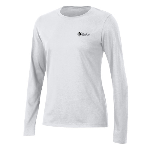 Gear Womens White Long Sleeve Tee-Weston Healthcare