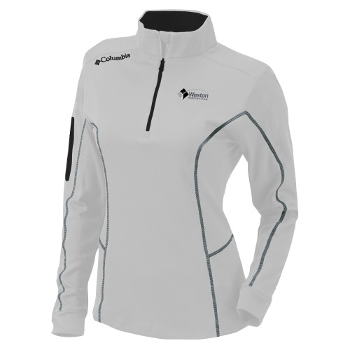 Columbia Womens Omni Wick White 1/4 Zip-Weston Healthcare