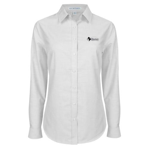 Womens White Oxford Shirt-Weston Healthcare