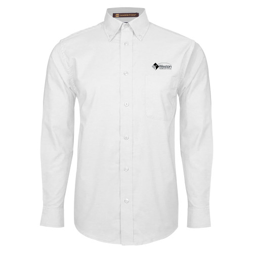 White Oxford Long Sleeve Shirt-Weston Healthcare