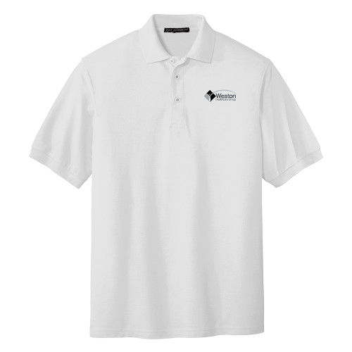 White Silk Touch Polo-Weston Healthcare