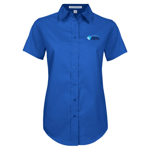Womens Royal Twill Button Up Short Sleeve -Paxxon