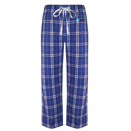 Royal/White Flannel Pajama Pant-Paxxon