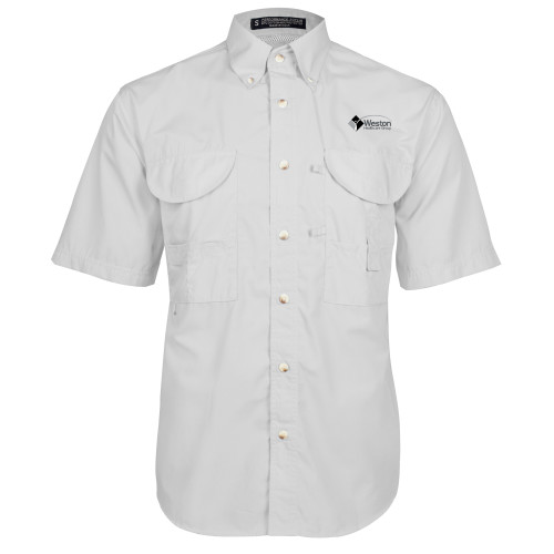 White Fishing Shirt Performance Short Sleeve-Weston Healthcare
