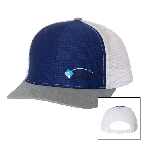 Richardson Royal/White/Heather Trucker Hat-Paxxon
