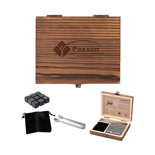 11 Piece Whiskey Stone Set-Paxxon Engraved