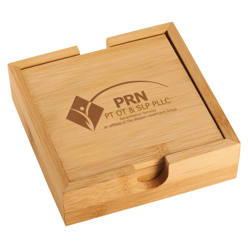 Bamboo Coaster Set-PRN Engraved