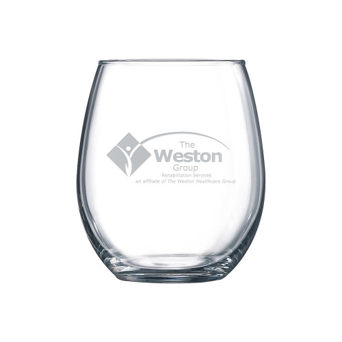 Libbey Stemless Glass 17oz-The Weston Group Engraved