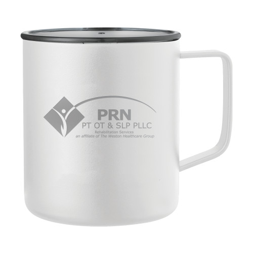 Rover Camp Vacuum Insulated White Mug 14oz-PRN Engraved