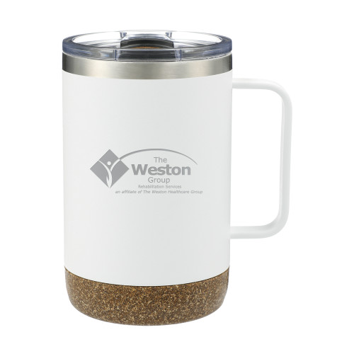 Valhalla Vacuum Insulated Camp White Mug 14oz-The Weston Group Engraved