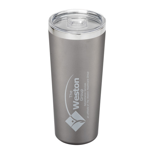 Thor Vacuum Insulated Grey Tumbler 22oz-The Weston Group Engraved