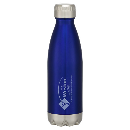 Swig Stainless Steel Blue Bottle 16oz-The Weston Group Engraved