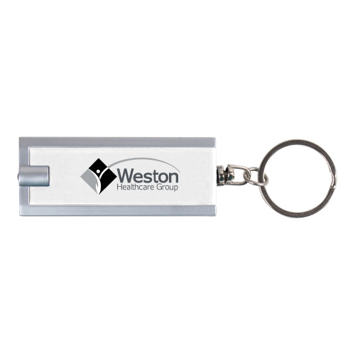 Turbo White Flashlight Key Holder-Weston Healthcare
