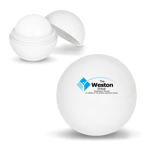 White Lip Moisturizer Ball-The Weston Group