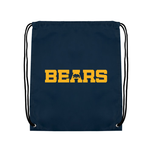  Navy Drawstring Backpack - Bears Logo
