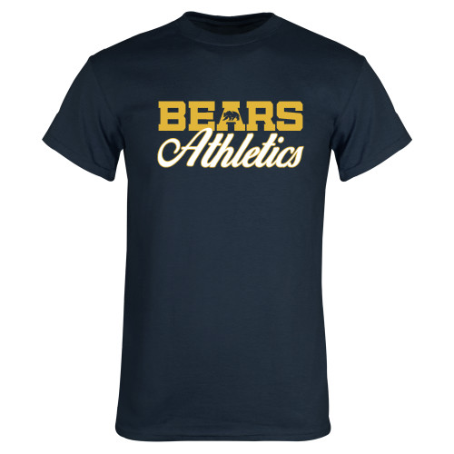  Navy T Shirt - Bears Athletics Script