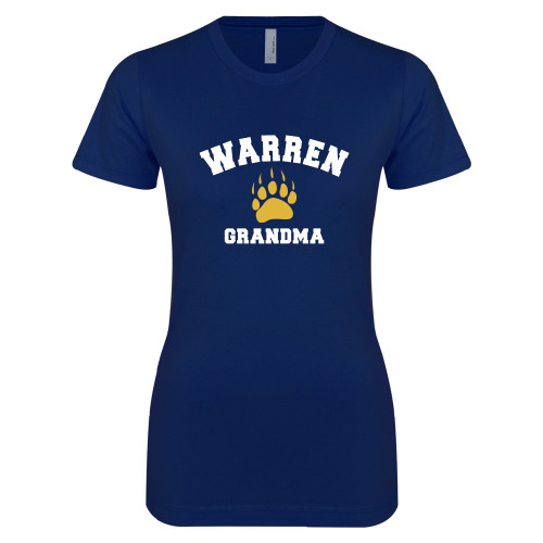  Next Level Womens Navy Boyfriend Tee - Grandma