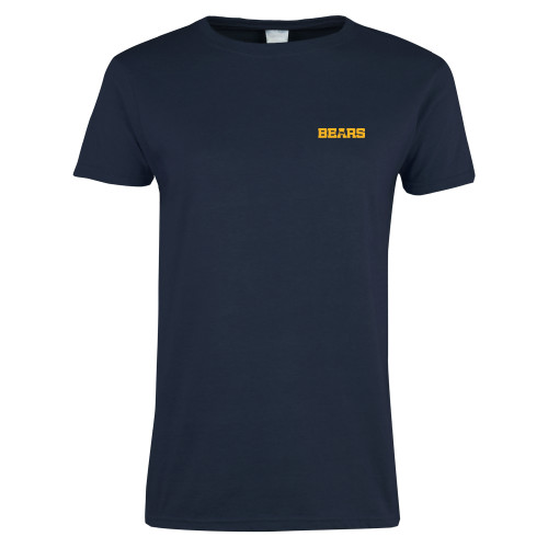  Womens Short Sleeve Navy Tee - Bears Logo