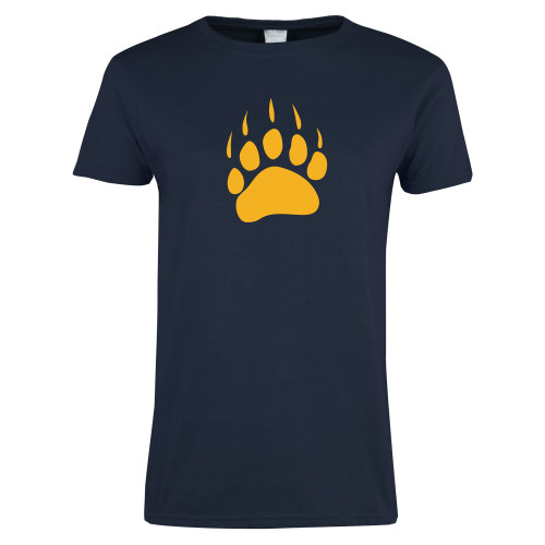  Womens Short Sleeve Navy Tee - Bear Paw